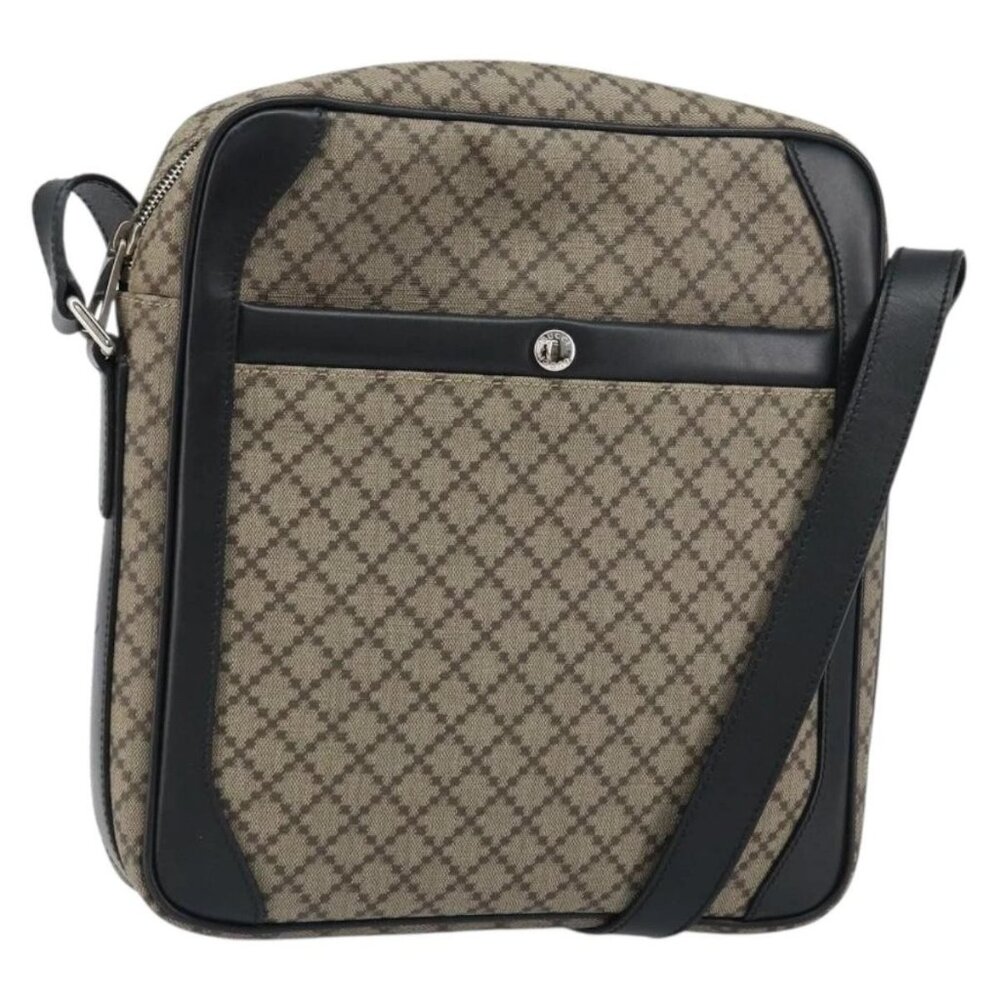 GUCCI Shoulder Bag PVC Beige Silver 268159 Auth BA8632